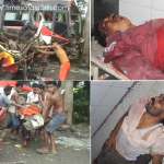 Local people recovering bodies