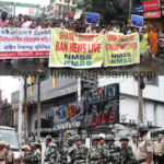 KMSS staged protest of ban on NewsLive KMSS staged protest of ban on NewsLive