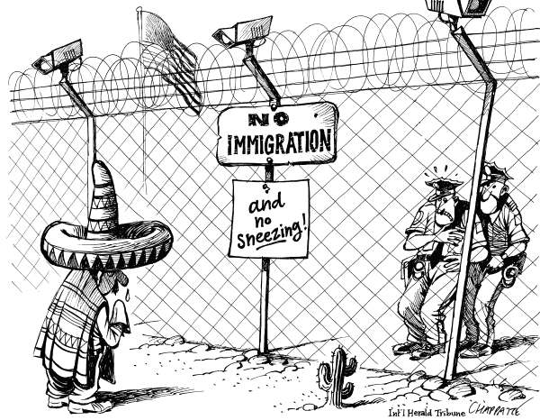 no immigration cartoon