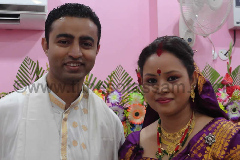 Times of Assam Editor Priyankan Goswami's Wedding Photo