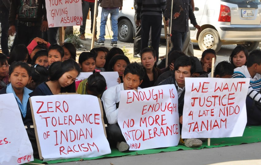 Delhi Racism Protest over Nido Taniam killing