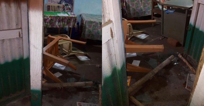 BJP goons vandalise Trinamool Congress (TMC) office In Cooch Behar